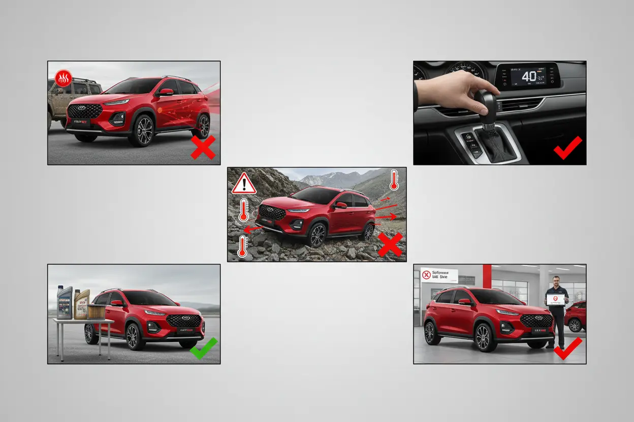 اشتباهات رایج خرابی گیربکس CVT